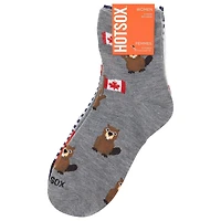 HOTSOX Women's 6 Pair Fashion Mid Crew Socks Size 4-10