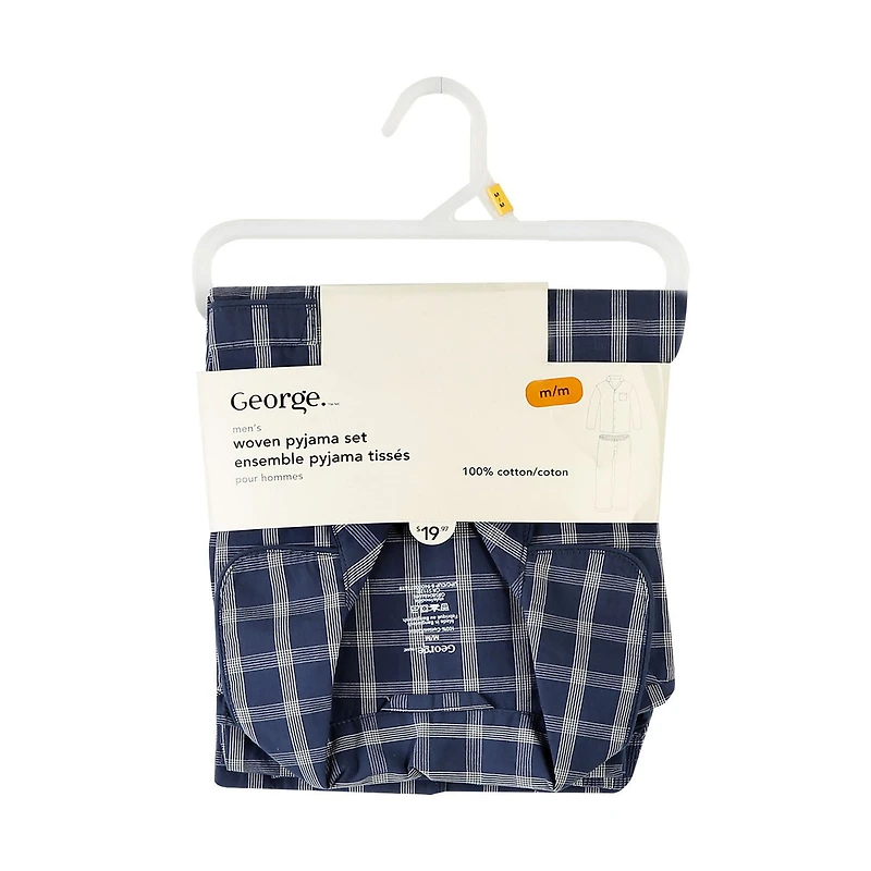 George Men's 2-Piece Woven Sleep Set