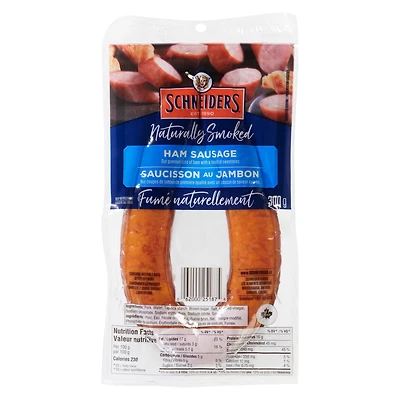 Saucisson au jambon en collier fumé naturellement Schneiders 300 g