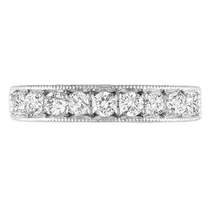 Bague d'anniversaire Miabella en argent sterling à saphir blanc synthétique totalisant 1,10 ct