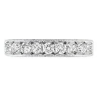 Bague d'anniversaire Miabella en argent sterling à saphir blanc synthétique totalisant 1,10 ct