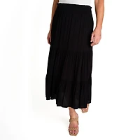 IVY Women's Tiered Maxi Skirt