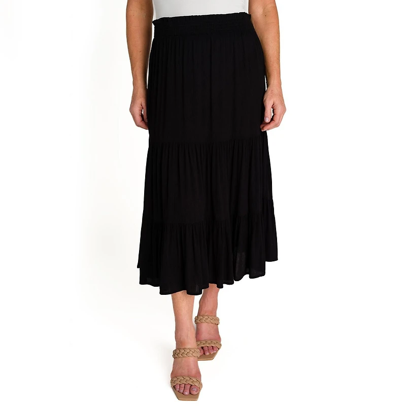 IVY Women's Tiered Maxi Skirt