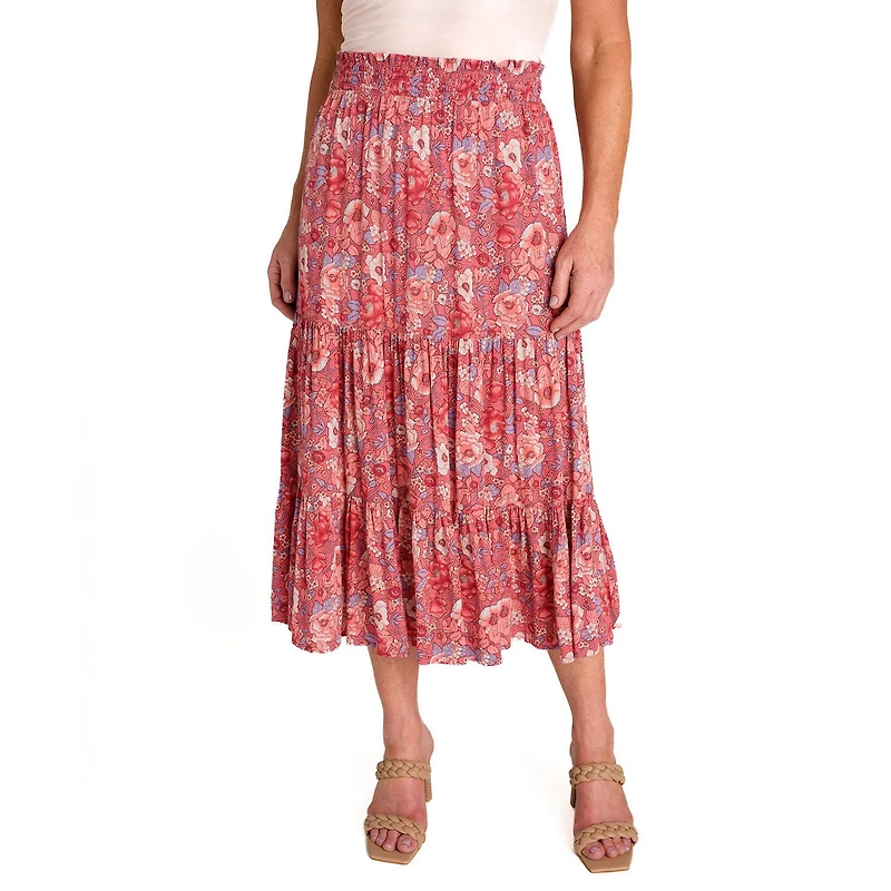 IVY Women's Tiered Maxi Skirt