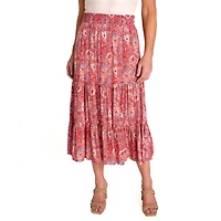 IVY Women's Tiered Maxi Skirt