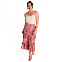 IVY Women's Tiered Maxi Skirt