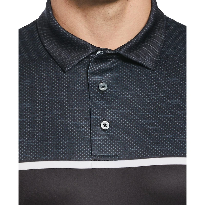 PGA TOUR APPAREL Polo de golf cousu sur la poitrine pour homme