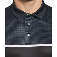 PGA TOUR APPAREL Polo de golf cousu sur la poitrine pour homme