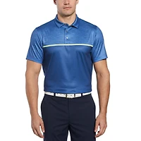 PGA TOUR APPAREL Men's Stitched Chest Block Print Golf Polo Shirt