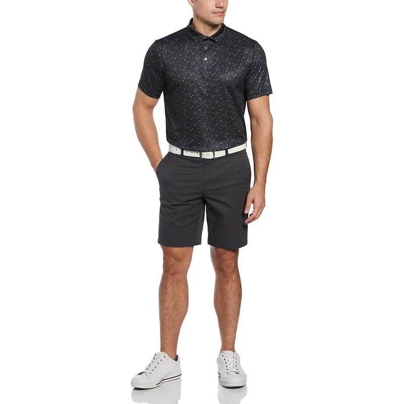 PGA TOUR APPAREL Men's All-Over Golf Print Golf Polo Shirt