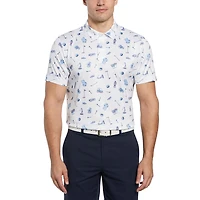 PGA TOUR APPAREL Polo de golf imprimé conversationnel pour hommes