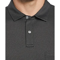 PGA TOUR APPAREL Men's Micro Jacquard Golf Polo Shirt