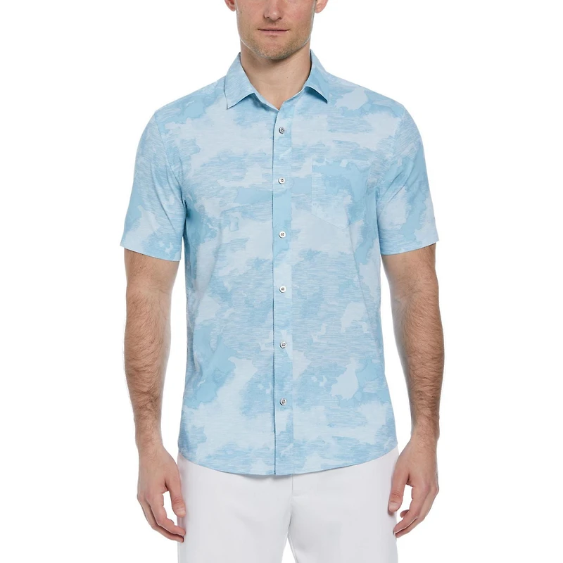 PGA TOUR APPAREL Men's Abstract Sky Print Golf Shirt