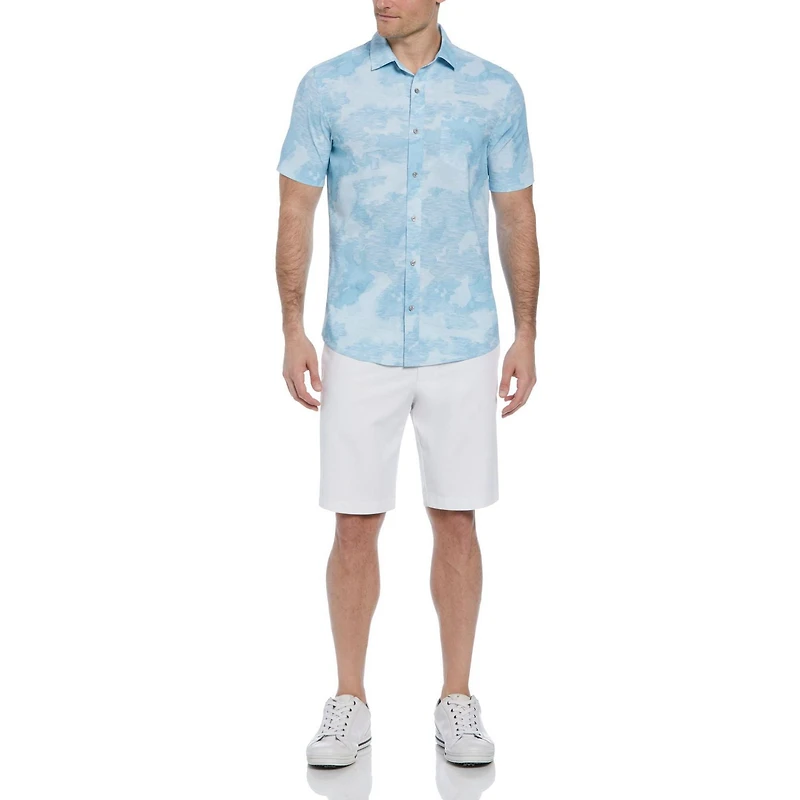 PGA TOUR APPAREL Men's Abstract Sky Print Golf Shirt