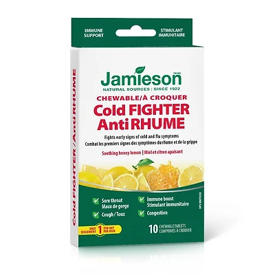 Jamieson anti-rhume à croquer, 10 comprimés