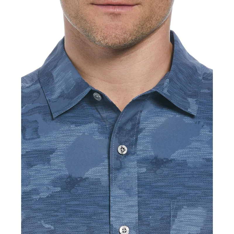 PGA TOUR APPAREL Men's Abstract Sky Print Golf Shirt