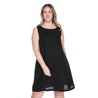 Lane Bryant Women's Plus Linen-Blend Dress