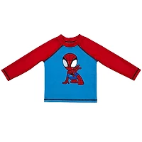 Maillot de bain anti-UV Marvel Spider-Man pour petits garçons