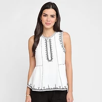 Devoted, Embroidered Top