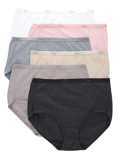 Paquet de 6 culottes base Hanes pour femmes