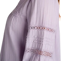 IVY Chemisiere Avec Col En V