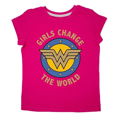 Wonder Woman Girl's Short Sleeve T-Shirt