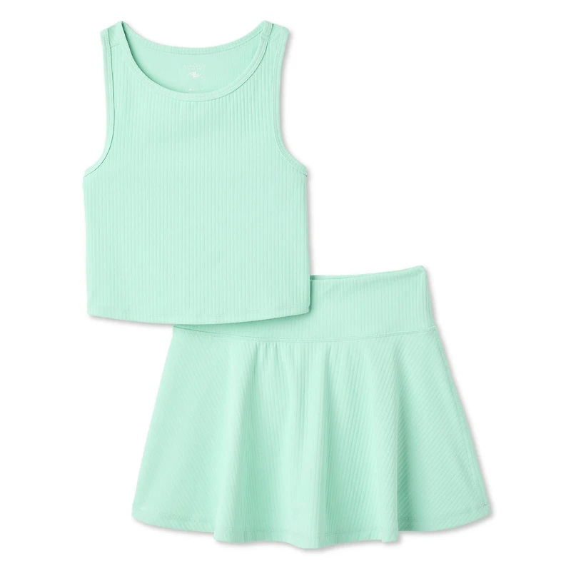 Athletic Works Girls' Two Piece Skort Set