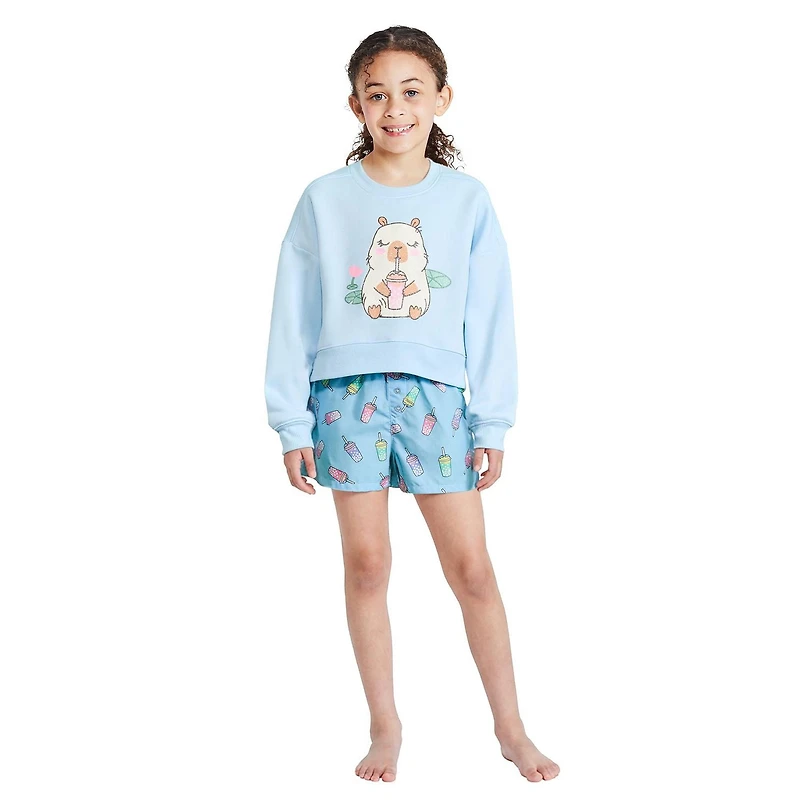 Pyjama 2 pièces avec short George pour filles