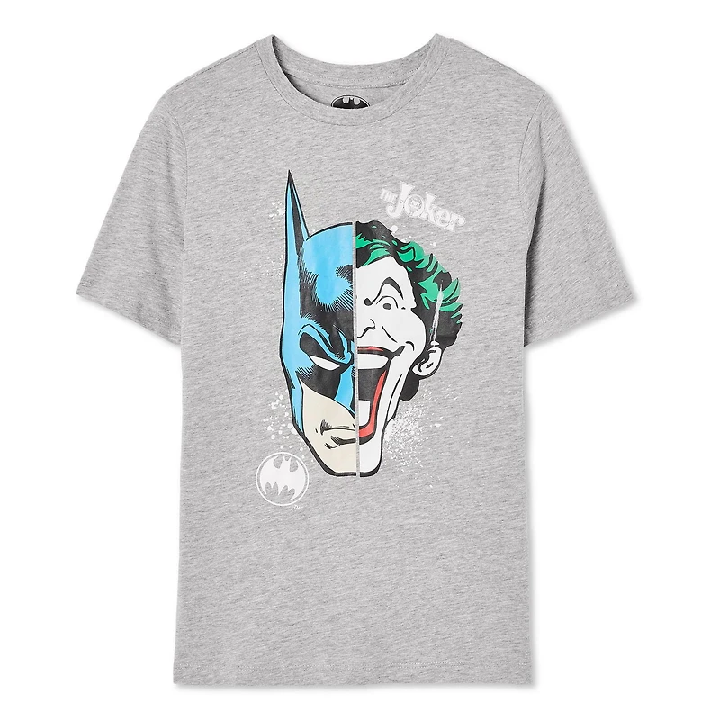 T-shirt à manches courtes Batman pour garçons Tailles TP–TG