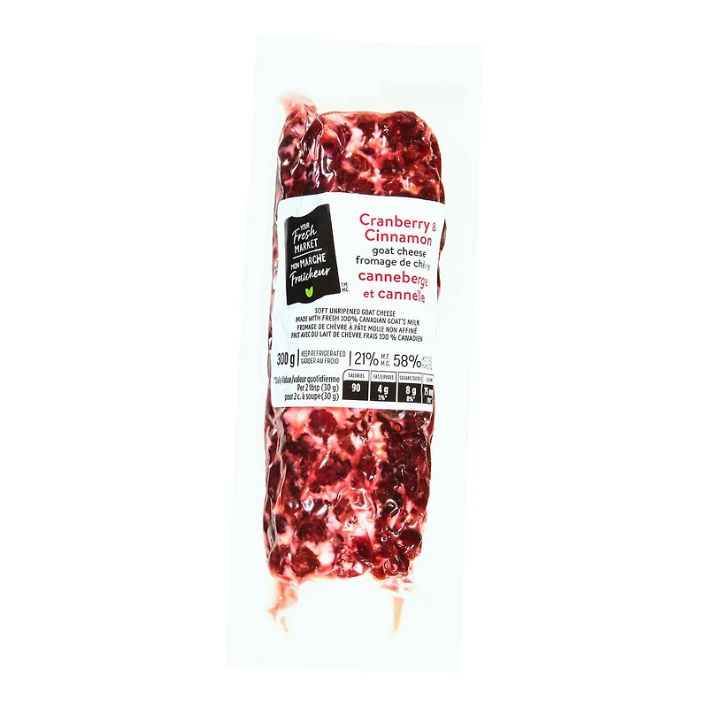 Your Fresh Market Cranberry & Cinnamon Goat Cheese, 300 g