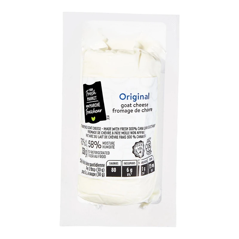 Your Fresh Market Original Goat Cheese, 130 g