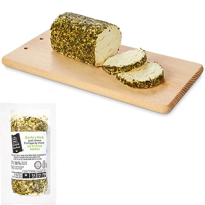 Fromage de chèvre à l'ail et aux fines herbes Mon marché fraîcheur 130g