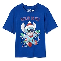 Disney Girls' Stitch Holiday Tee