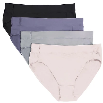 Hanes Women's Hi-Cut 4 Pack