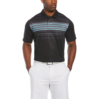Ben Hogan Polo de golf à rayures sur la poitrine pour homme