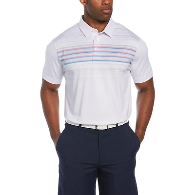 Ben Hogan Polo de golf à rayures sur la poitrine pour homme