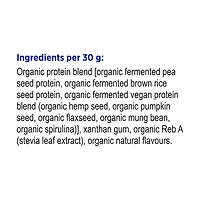 protéines biologiques végétaliennes fermentées, vanille de Genuine Health, 10 portions