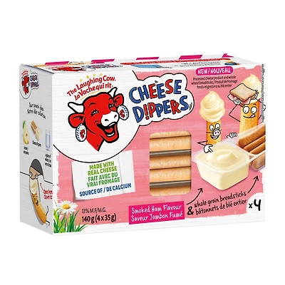 The Laughing Cow Cheese Dippers Smoked Ham Flavor, 140 g (4 x 35 g)