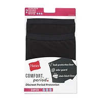 Boyshort avec protection contre les fuites abondantes Hanes, paquet de 1