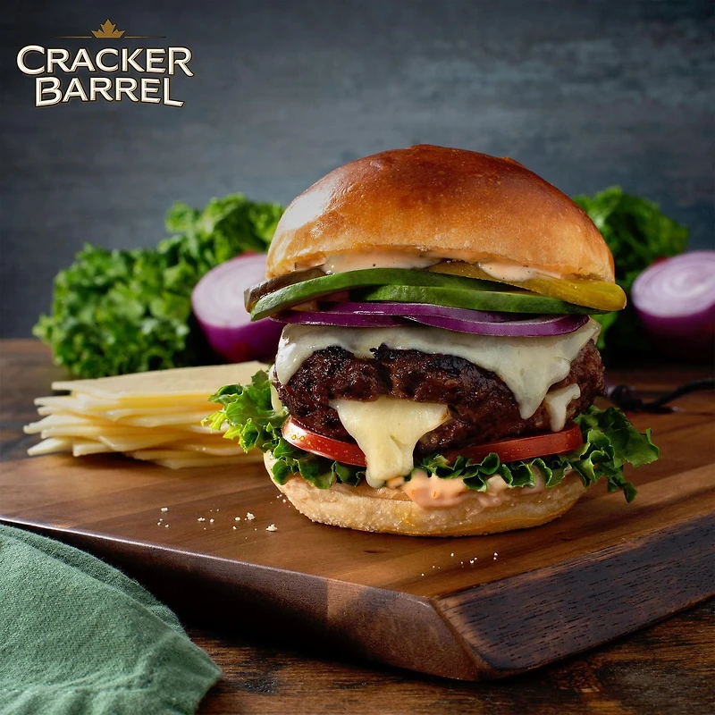 Cracker Barrel Fromage en tranches Cheddar blanc vieilli
