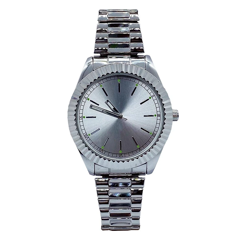 Montre George avec bracelet extensible argenté pour hommes
