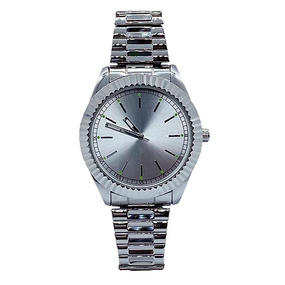 Montre George avec bracelet extensible argenté pour hommes