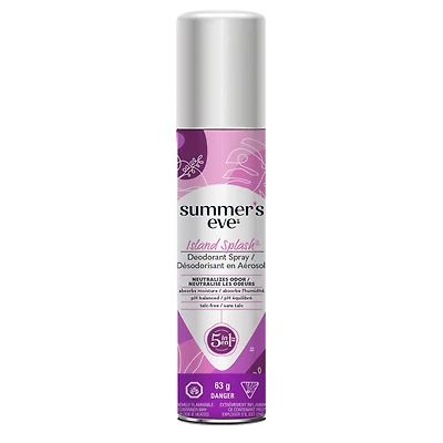 Summer's Eve Island Splash Deodorant Spray, 63g