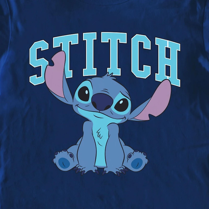 T-shirt à manches courtes Disney Lilo & Stitch Happy Stitch pour femme