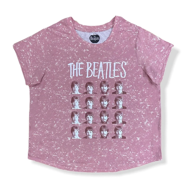 The Beatles Ladie's plus size curved hem short sleeve T-Shirt