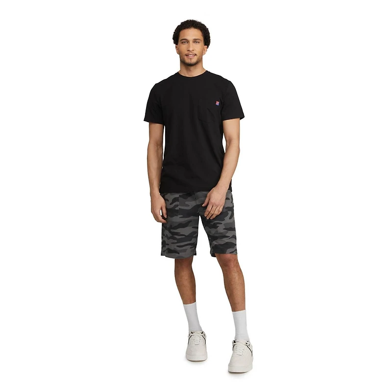 MEXX short délavé à l'acide et teint en indigo pour homme