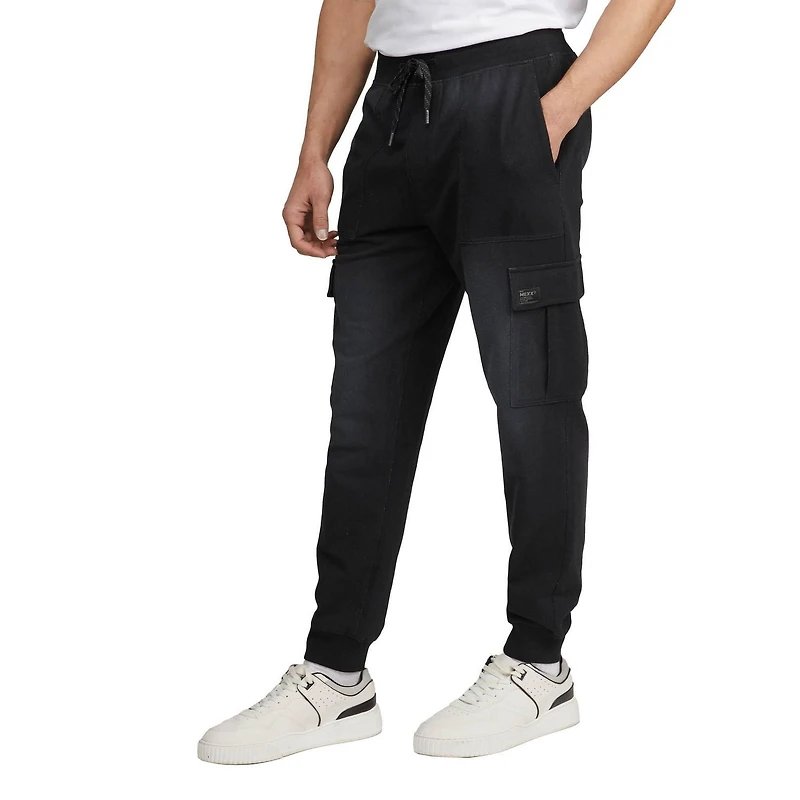 MEXX Men’s Indigo Dyed Wash French Terry Jogger
