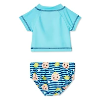 Maillot de bain 2 pièces avec couche Cocomelon pour bébés garçons