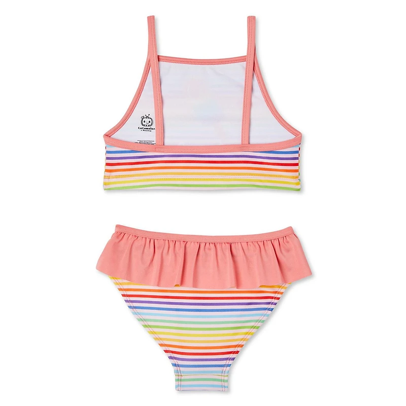 Maillot de bain 2 pièces Cocomelon pour bébés filles