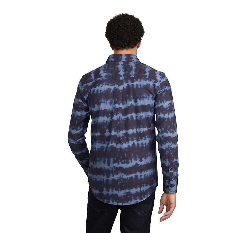 Chemise MEXX en coton extensible tie dye pour hommes